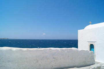 A blue door in Mykonos