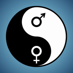 Yin Yang Man and Woman