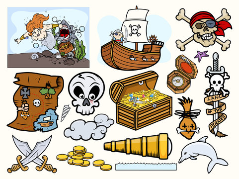 Pirates Vector - Elements Collection