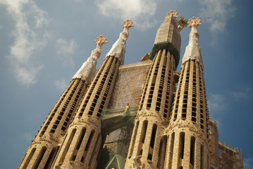 Sagrada Familia in barcelona, spain