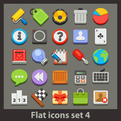 vector flat icon-set 4