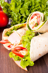 Tortilla slices