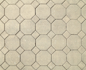 brick octagonal walkway pavement texture