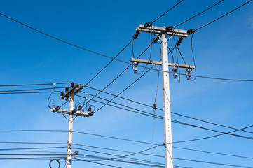 Electronicity post on blue sky