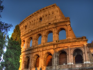 Obraz premium Roma, il Colosseo (part.)
