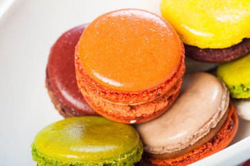 assorted flavors and colors of macaroons