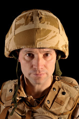 Portrait Of British Soldier