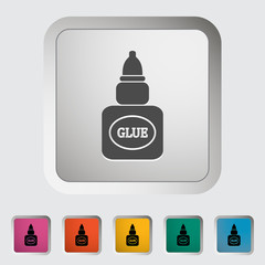 Glue. Single icon. Vector illustration.