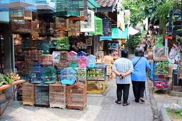 Poster Indonesië - Vogelmarkt (Yogyakarta) © Brad Pict