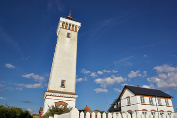 Lighthouse in Helnaes Denmark