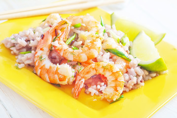 rice with shrimps