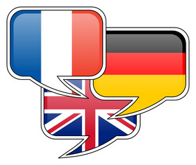 Französisch, Deutsch, Englisch