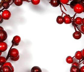 Christmas decoration from red berries