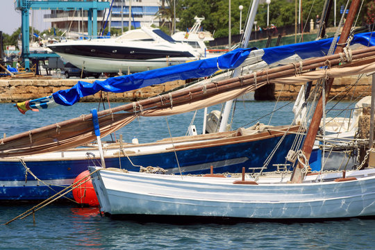 Two beautiful boats in the harbor