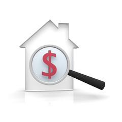 Obraz premium sign, real, estate, house,