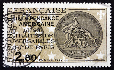 Postage stamp France 1983 Treaties of Versailles and Paris