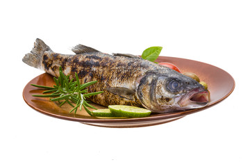 Roasted seabass