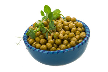 Marinated green peas