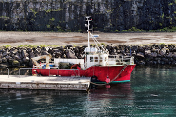Fototapeta na wymiar Marina and ferry harbour