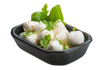 Mozzarella with herbs