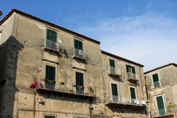 Fototapeta na wymiar Old House, Tropea, Calabria, South Italy
