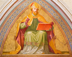 Obraz premium Vienna - Fresco of Saint Augustine