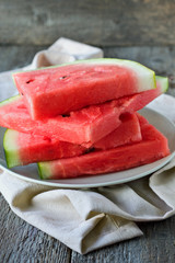Slices of watermelon