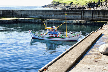 Marina in Skuvoy in the Faroe Islands