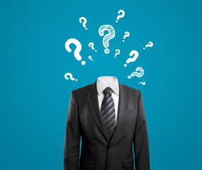 businessman with out head