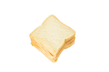 Square sliced stacked bread