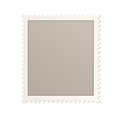 Empty stamp over isolated white background. Vector design