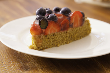 Frischer Obstkuchen