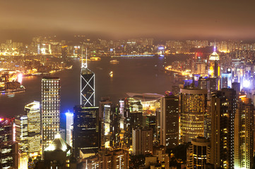 Hong Kong night view