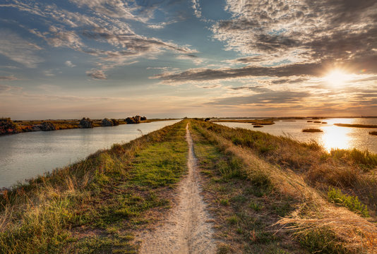natural reserve "Valli di Comacchio" in Italy