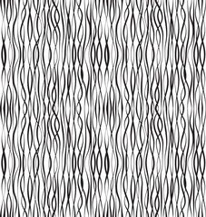 Black and White Abstract Geometric Vector Seamless Pattern.