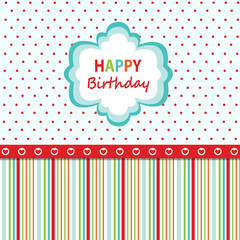 Happy birthday greeting card