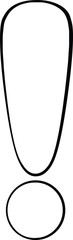 Black and White Exclamation Mark