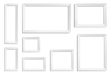 frames white - obrazy, fototapety, plakaty