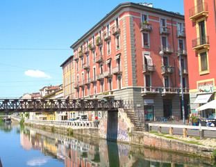 Glimpse of Naviglio, Milan
