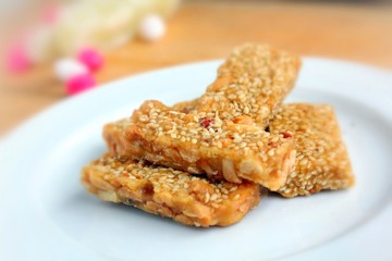 sugar bar with sesame