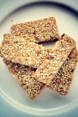 sugar bar with sesame