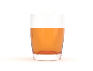 Glas klein rund voll