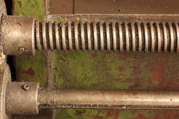 Part of the old lathe.