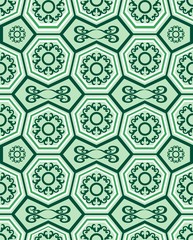 Seamless ornament tile pattern