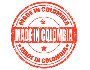 Naklejka premium Made in Colombia
