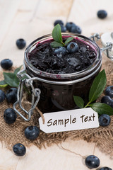 Blueberry Jam with small label