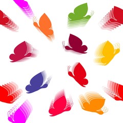Seamless butterfly pattern
