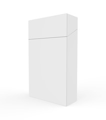 Empty Pack of Cigarettes Isolated