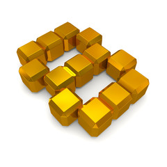 number 8 cubic golden