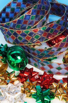 Christmas bows and ribbons © Arena Photo UK